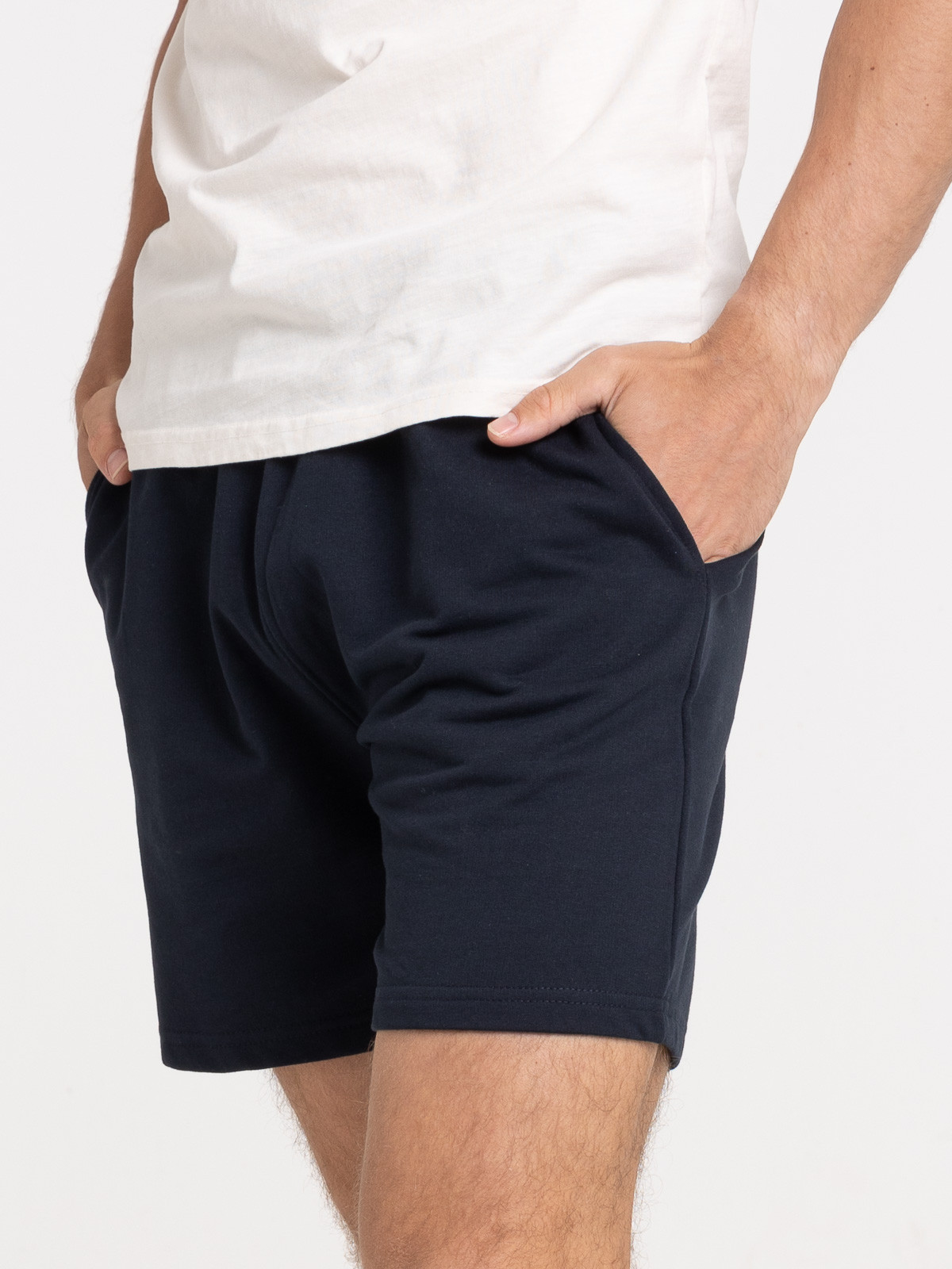 Short basique marine navy homme