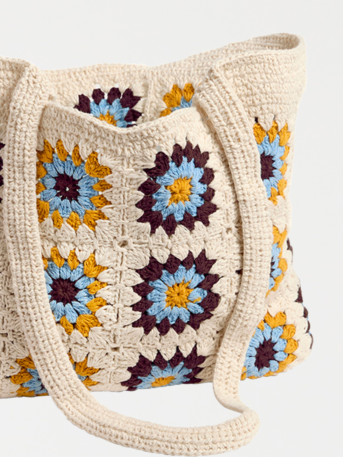 Sac à main crochet multicolore femme