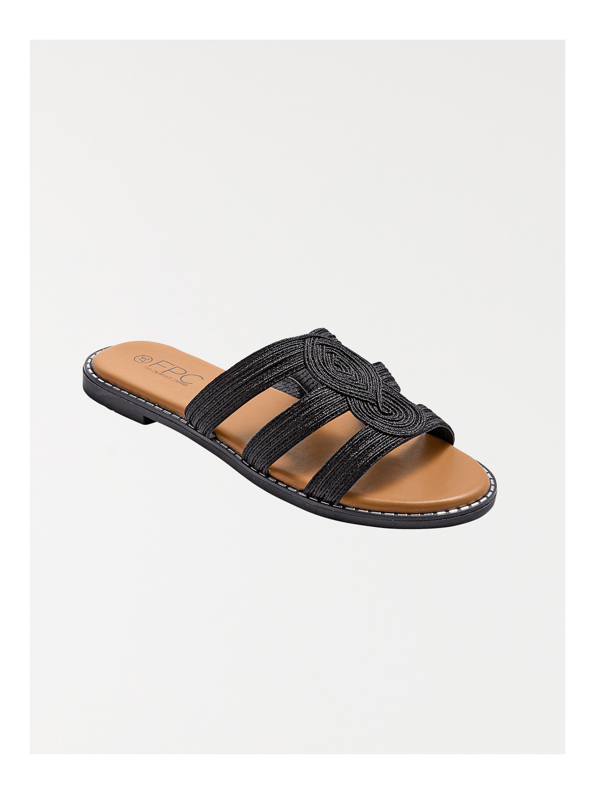 Mules plates noires femme (36-41)