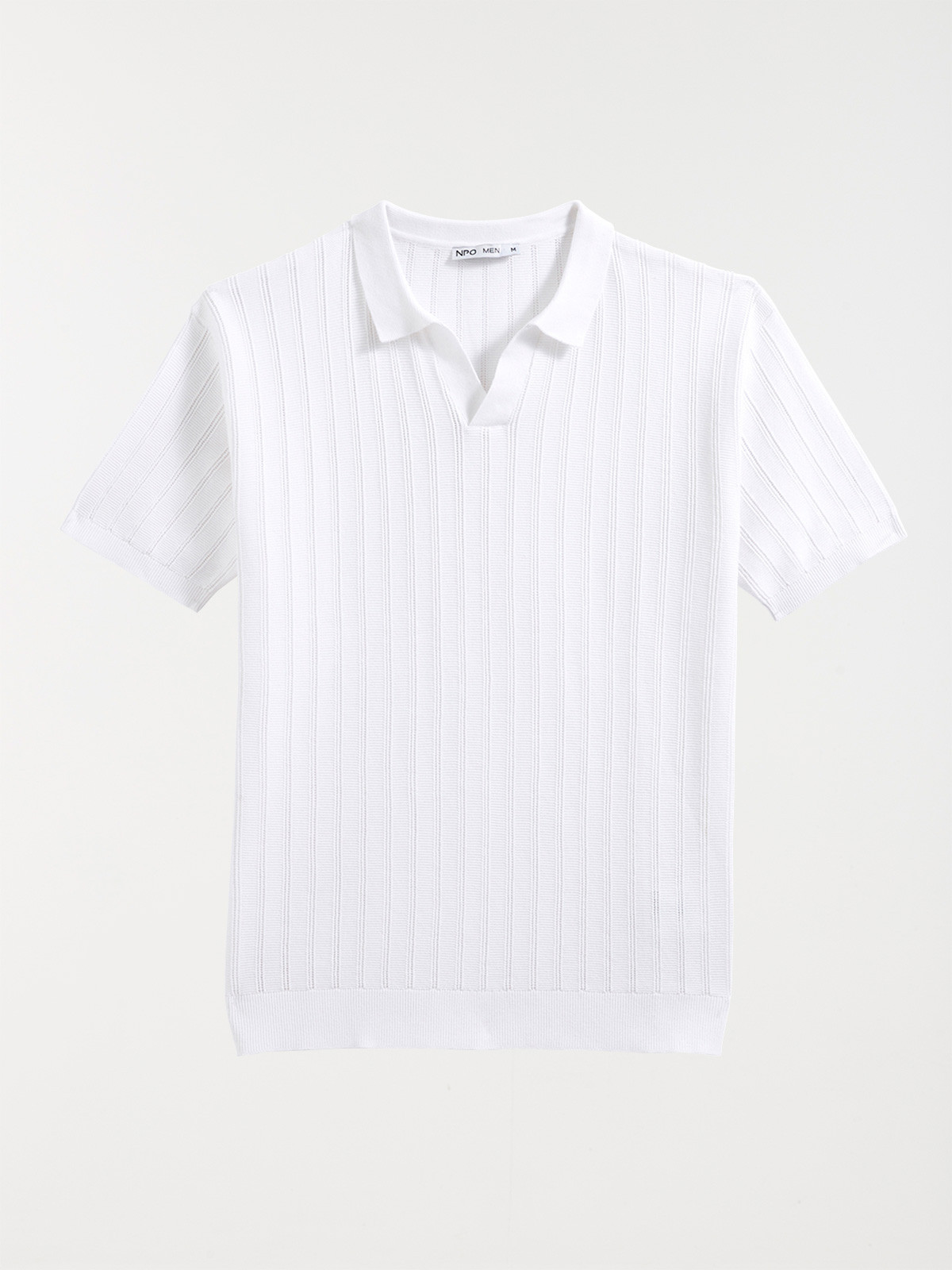 Polo blanc homme