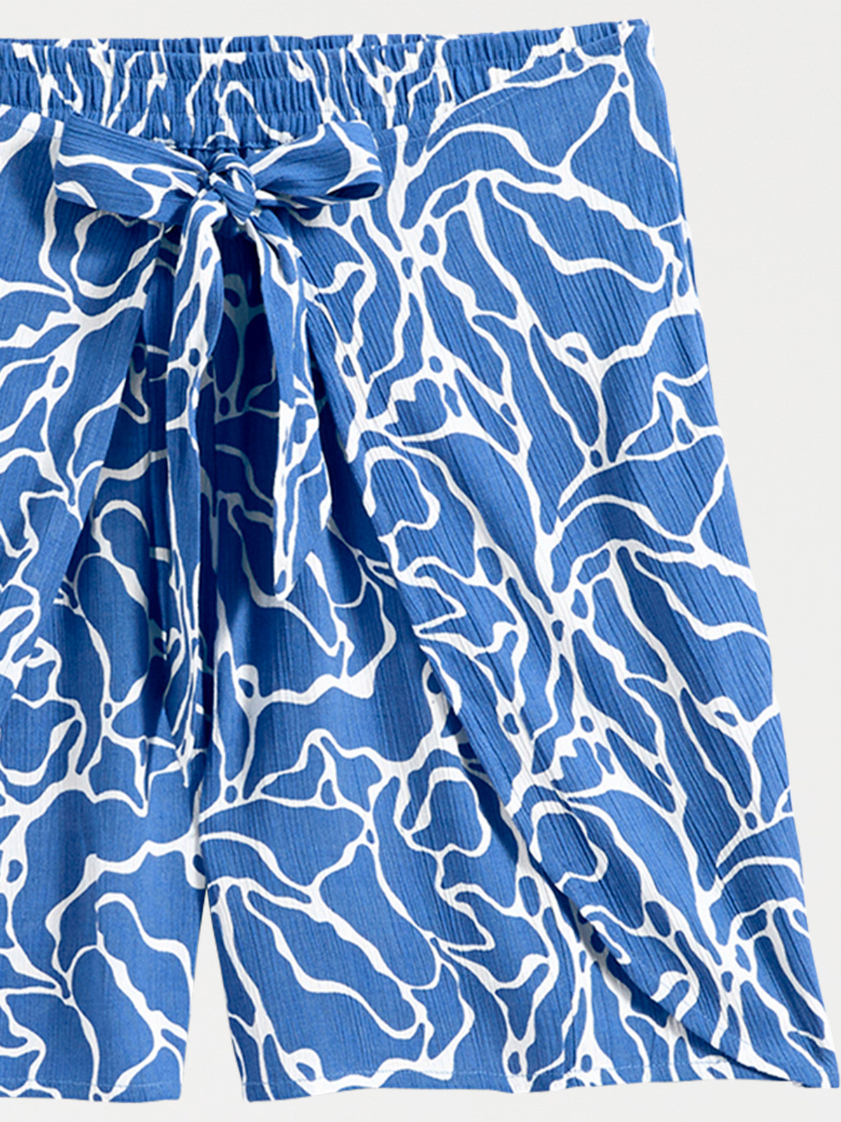 Short fluide imprimé pans à nouer femme