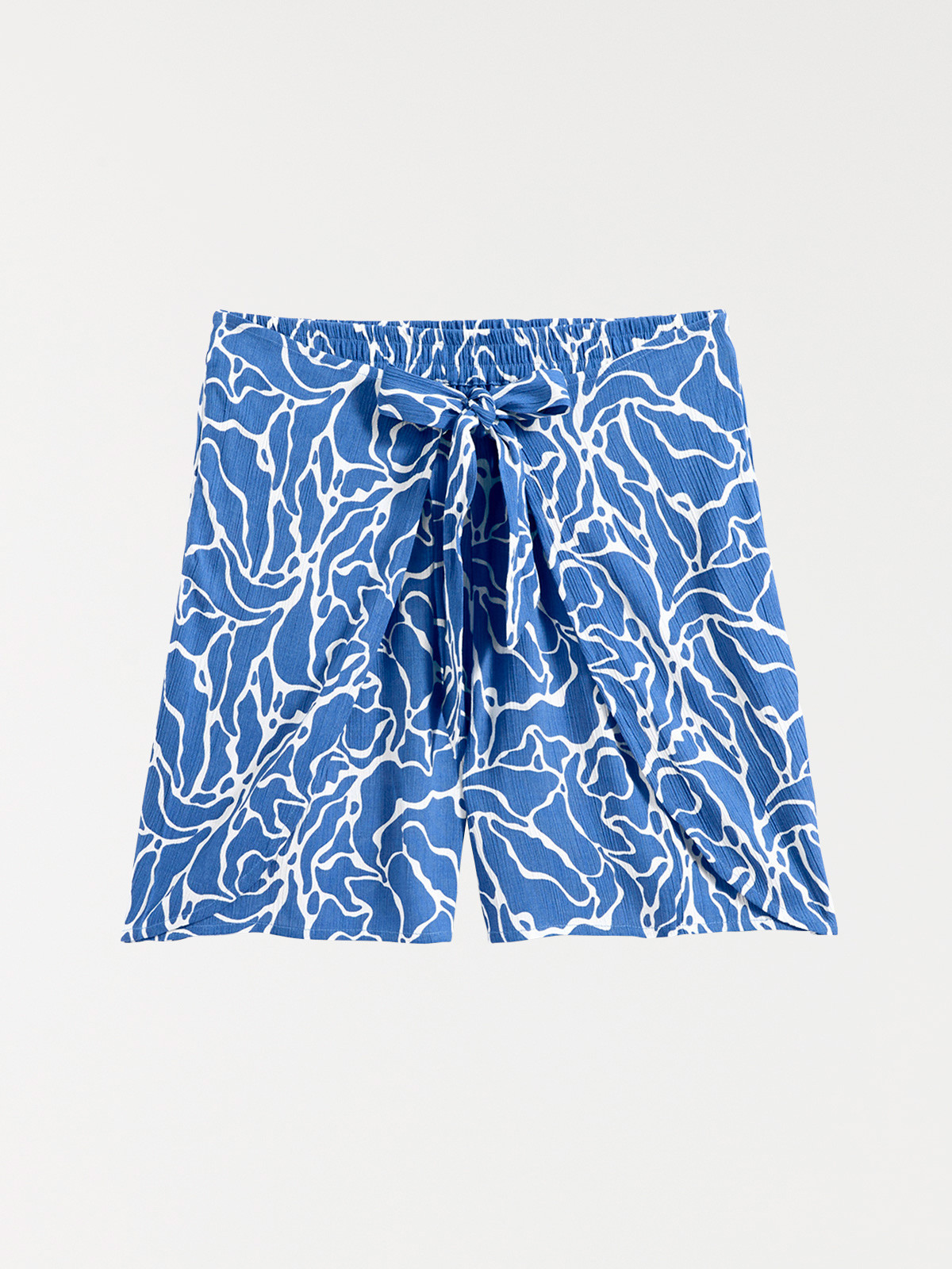 Short fluide imprimé pans à nouer femme