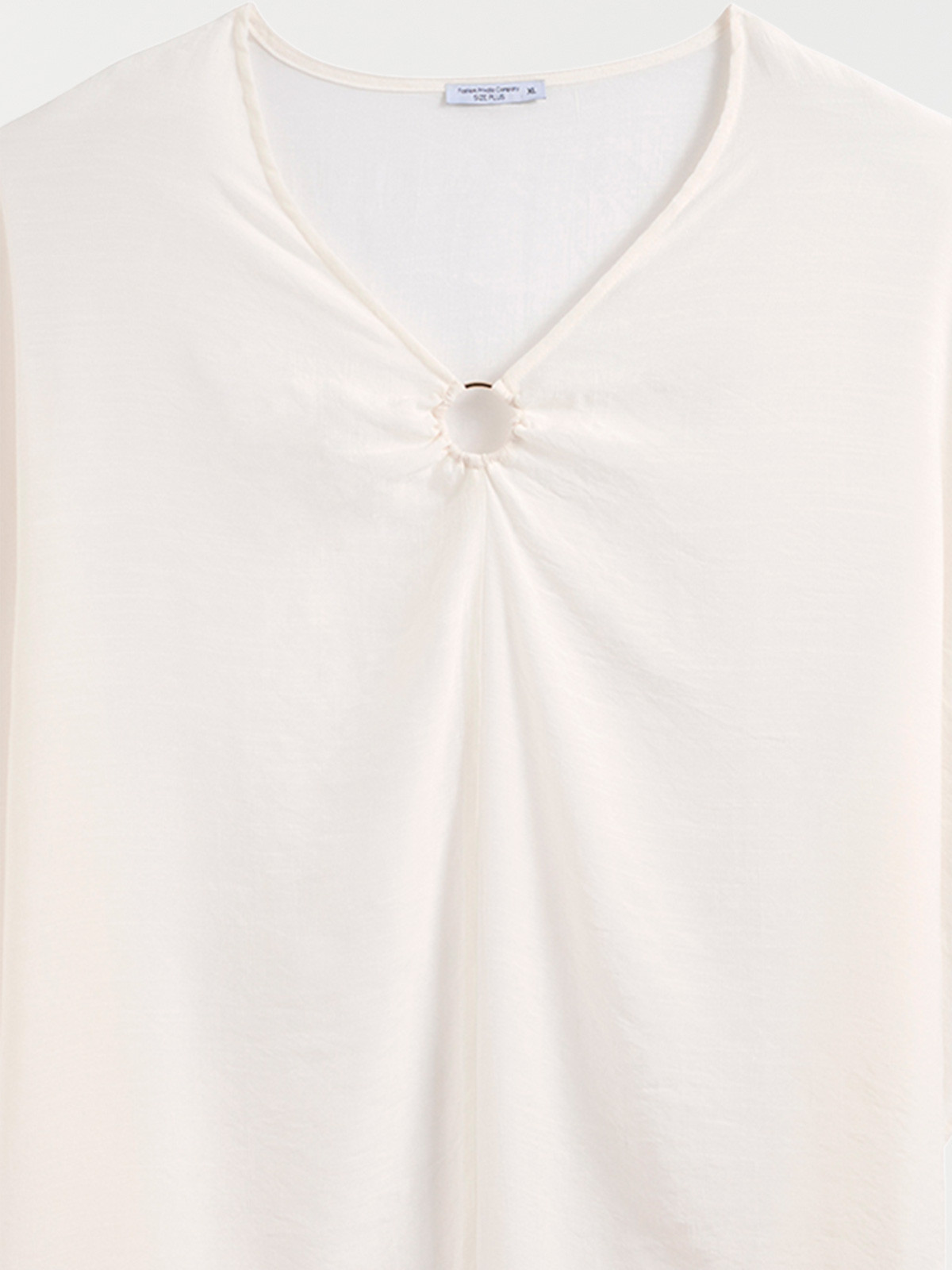 Robe plage écru grande taille femme