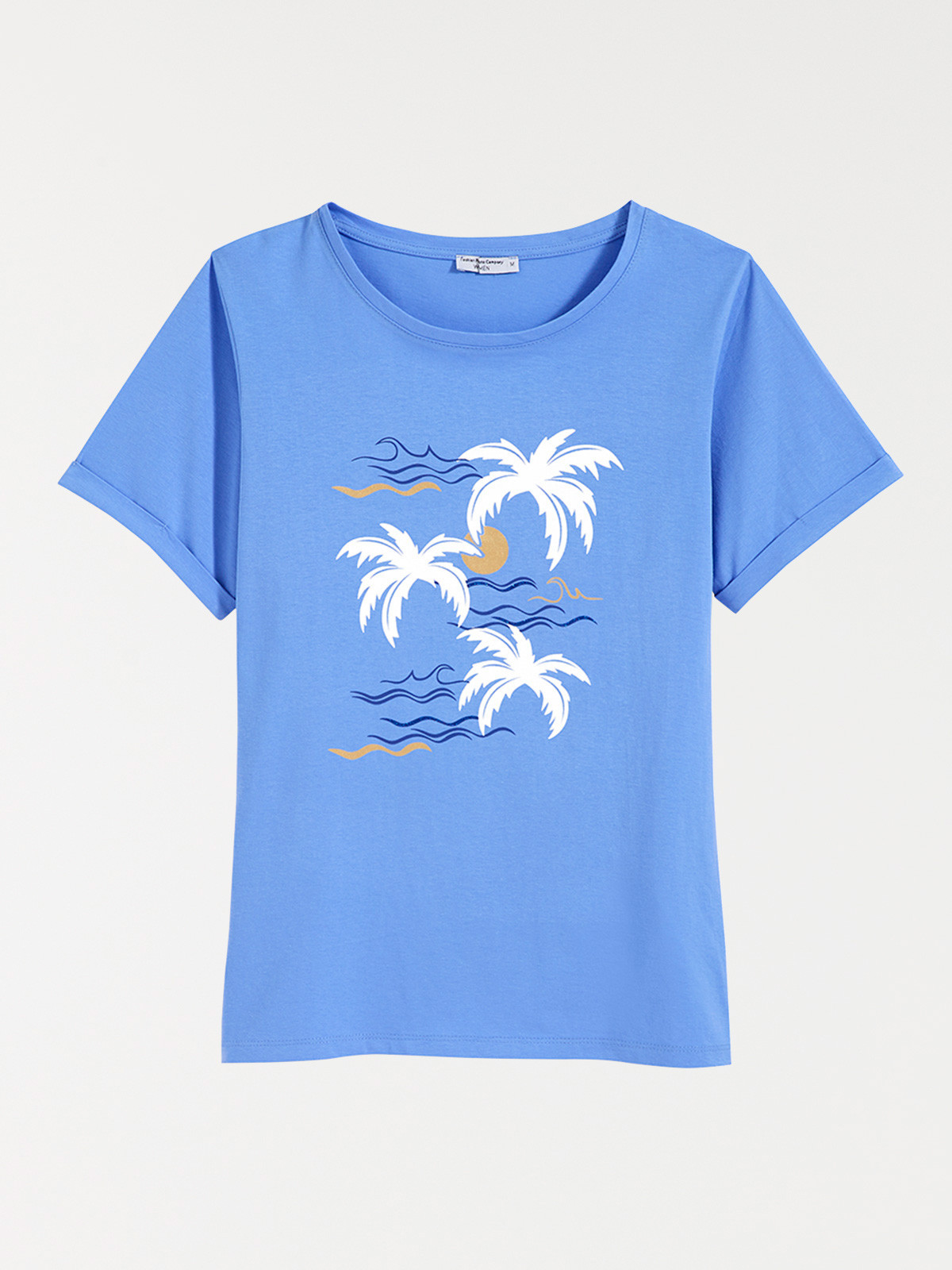 T-shirt motifs brillants femme