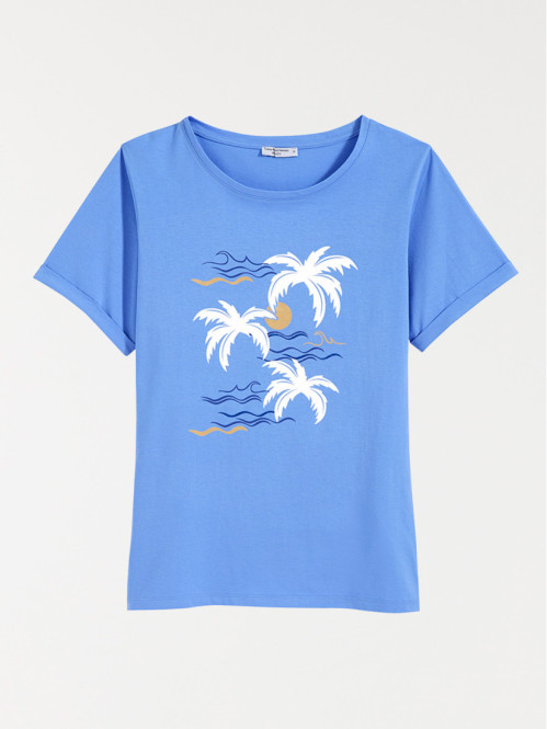 T-shirt motifs brillants femme