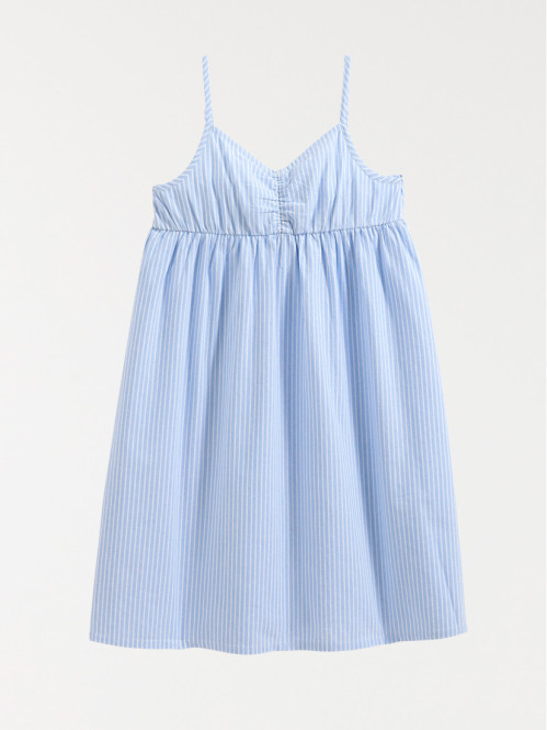 Robe rayée à bretelles...