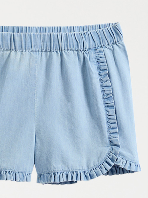 Short denim léger volants...