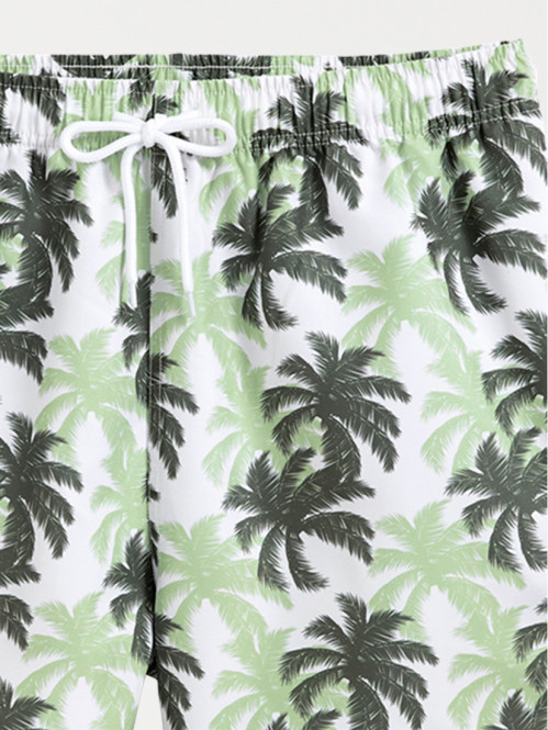 Short de bain palmier homme