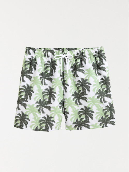 Short de bain palmier homme