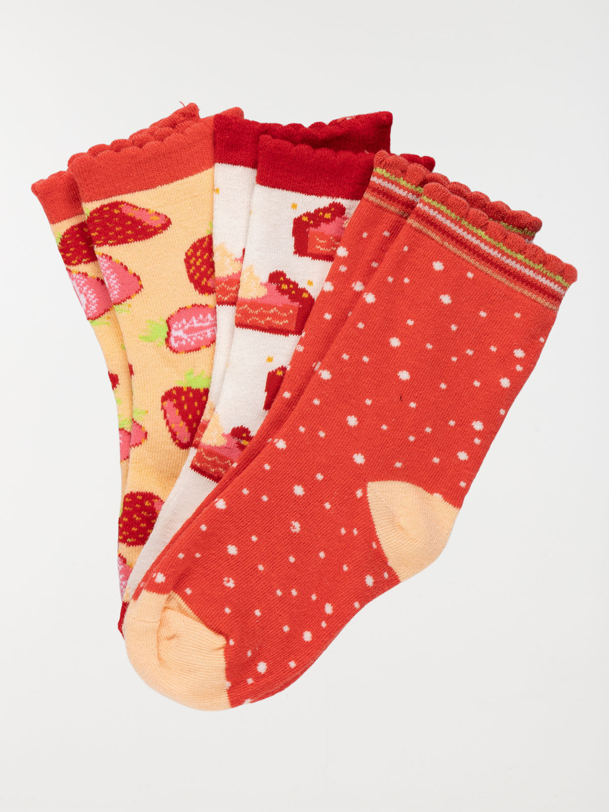 Coffret chaussettes tarte fraise fille