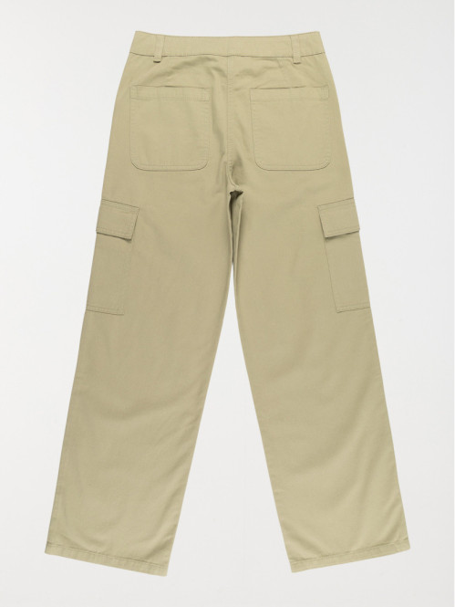 Pantalon fille cargo kaki...