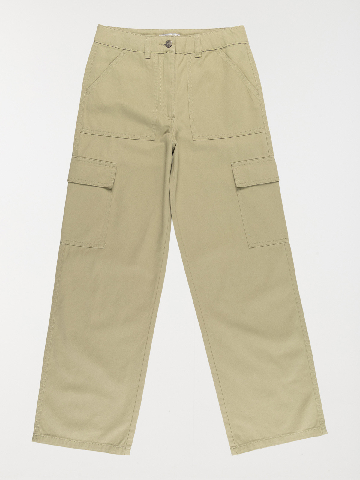 Pantalon fille cargo kaki clair (XXS-M)