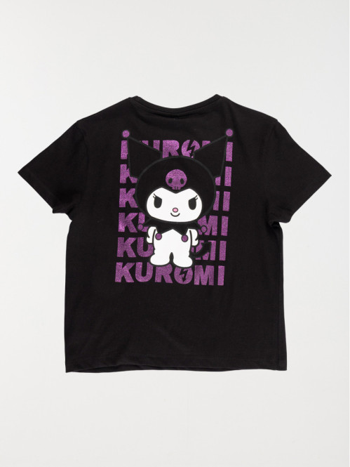 Tee-shirt Kuromi fille noir...