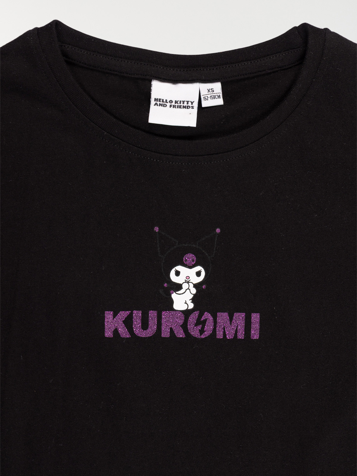Tee-shirt Kuromi fille noir (XXS-M) Tee-shirt Kuromi fille noir (XXS-M)