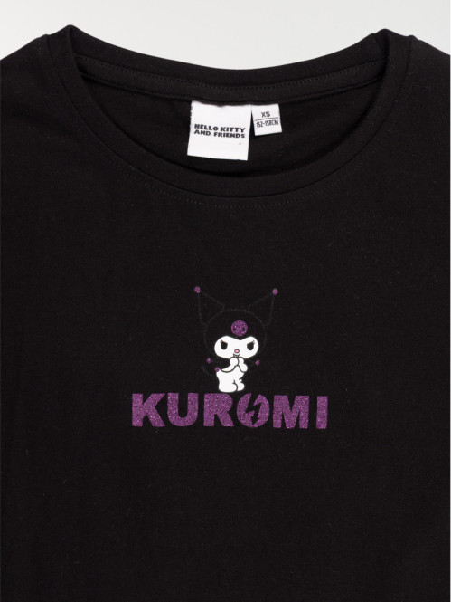 Tee-shirt Kuromi fille noir...