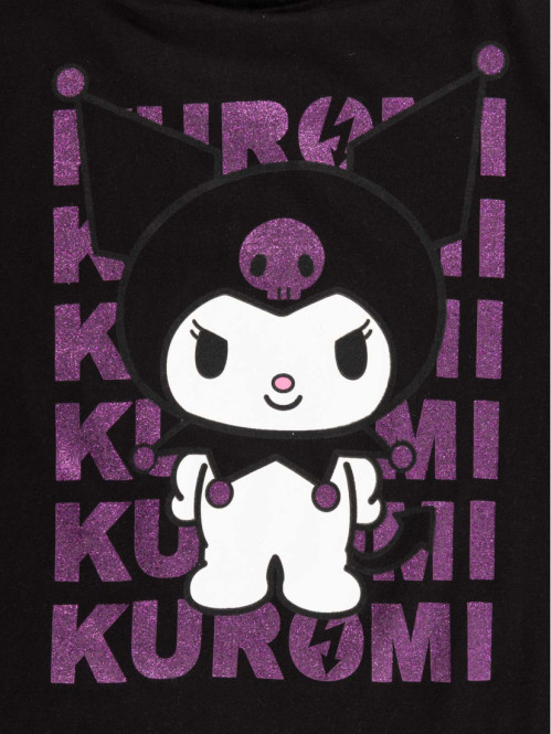 Tee-shirt Kuromi fille noir...