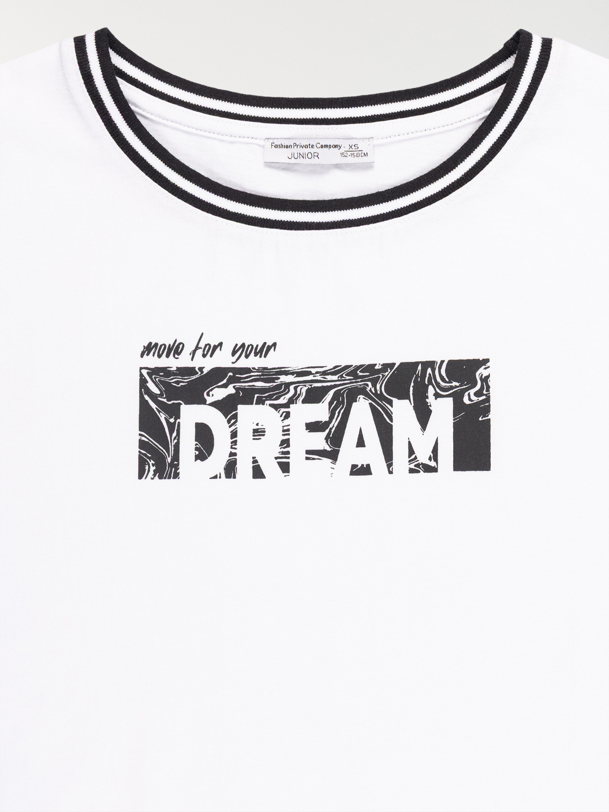 Tee-shirt blanc dream fille (XXS-M) Tee-shirt blanc dream fille (XXS-M)