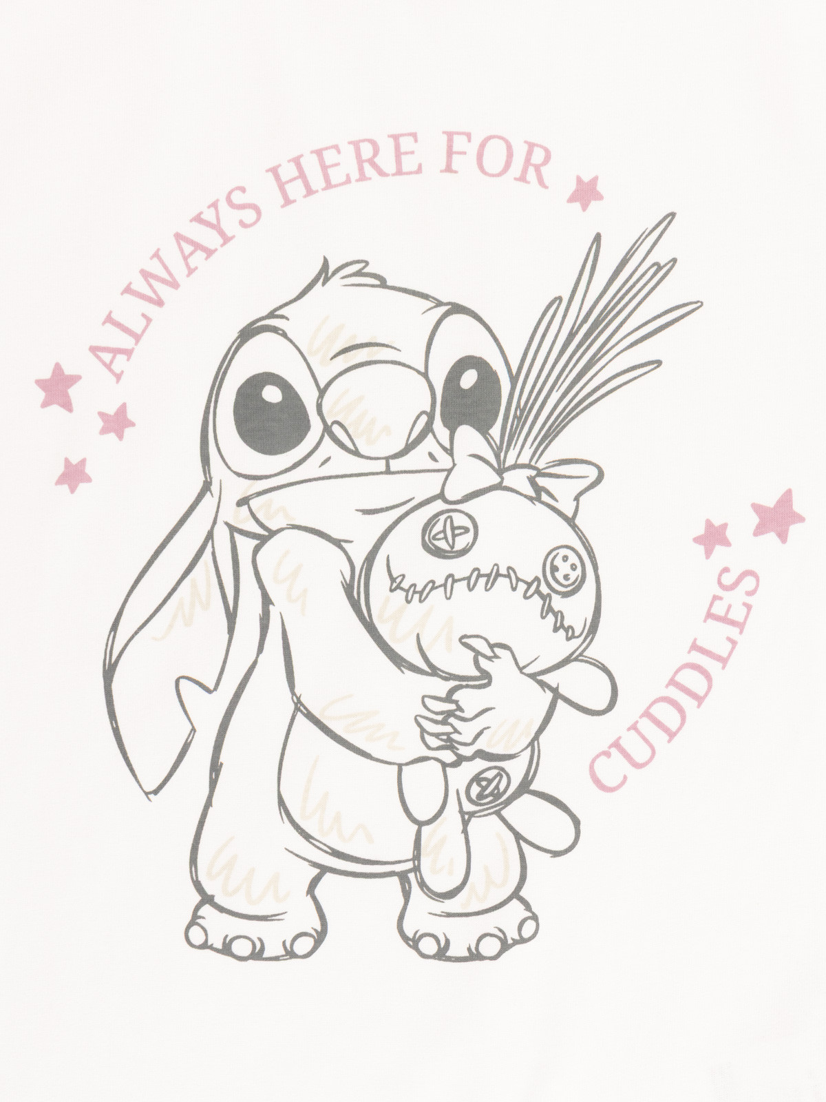 Tee-shirt Stitch fille écru (3-12A) Tee-shirt Stitch fille écru (3-12A)