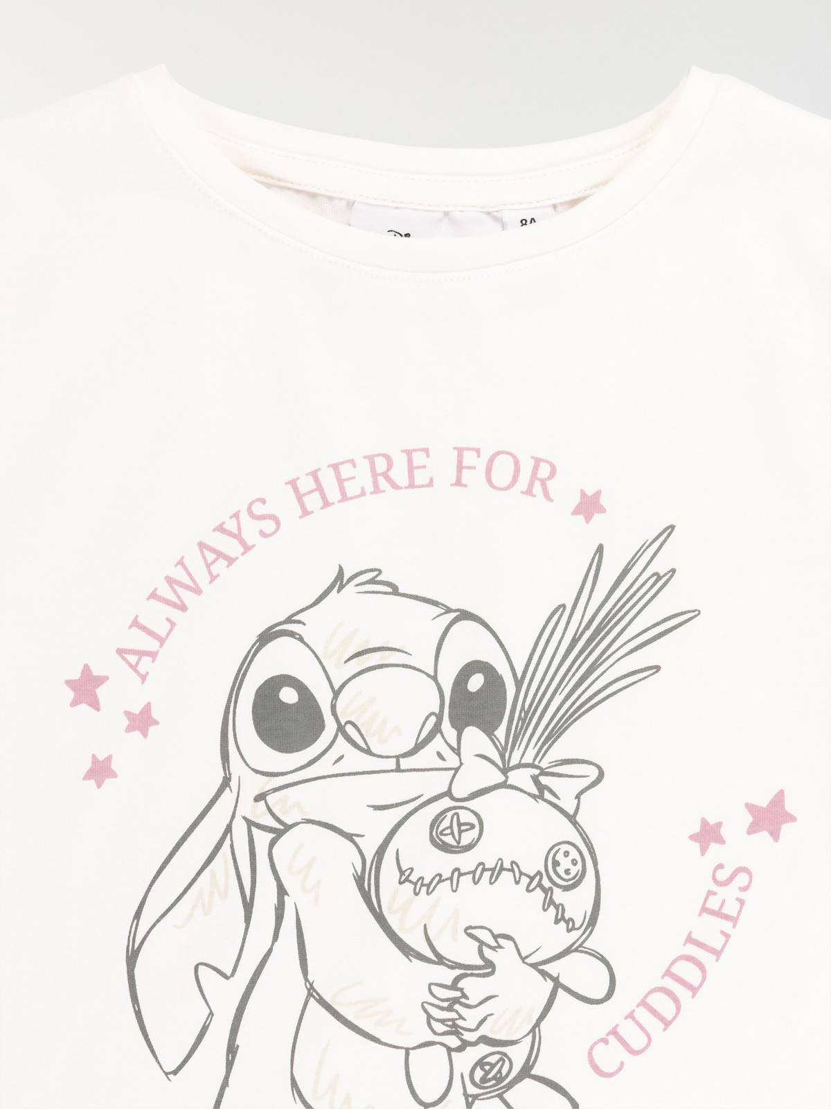 Tee-shirt Stitch fille écru (4-12A) Tee-shirt Stitch fille écru (4-12A)