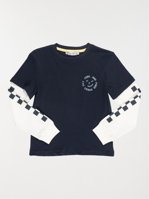 Tee-shirt effet 2 en 1 garçon (3-12A)