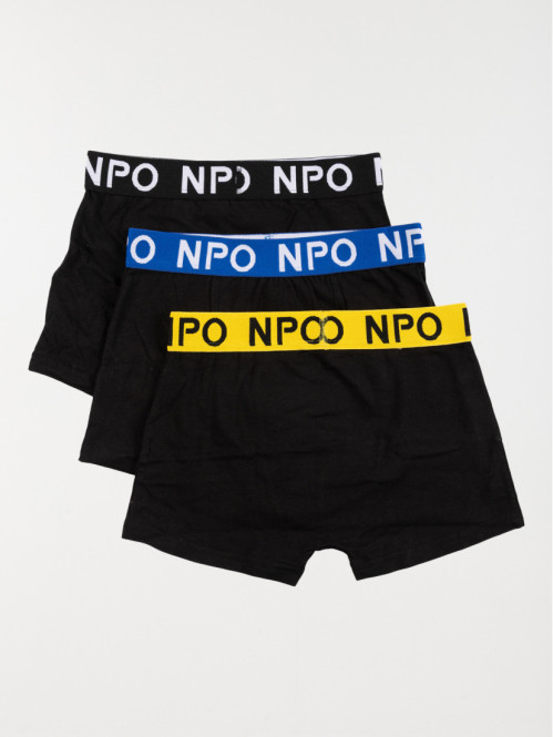 Lot de 3 boxers noirs garçon