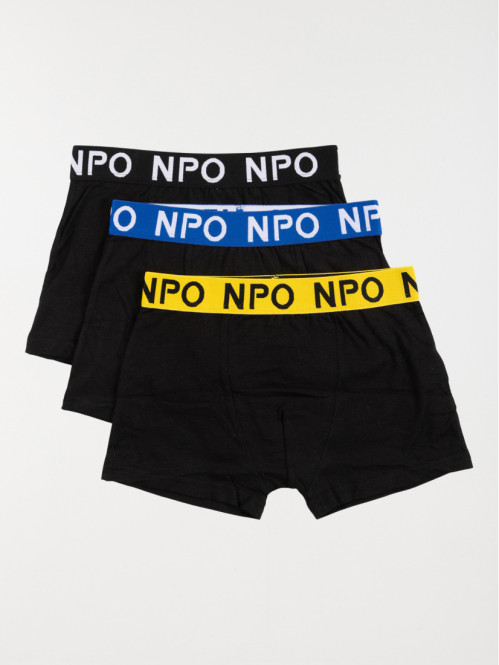 Lot de 3 boxers noirs garçon