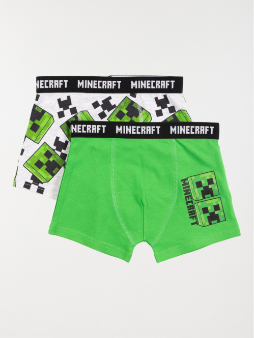 Lot de 2 boxers Minecraft garçon