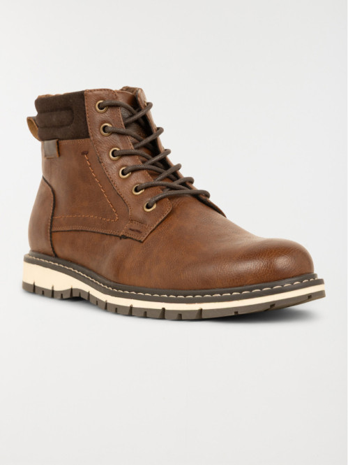 Boots montantes marrons...