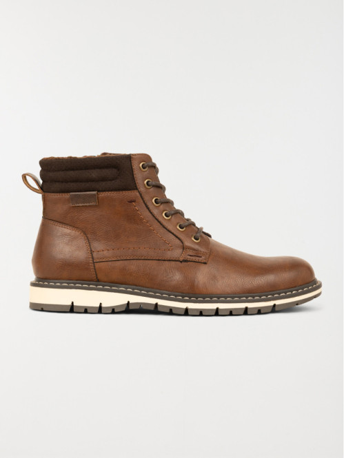 Boots montantes marrons homme (40-46)