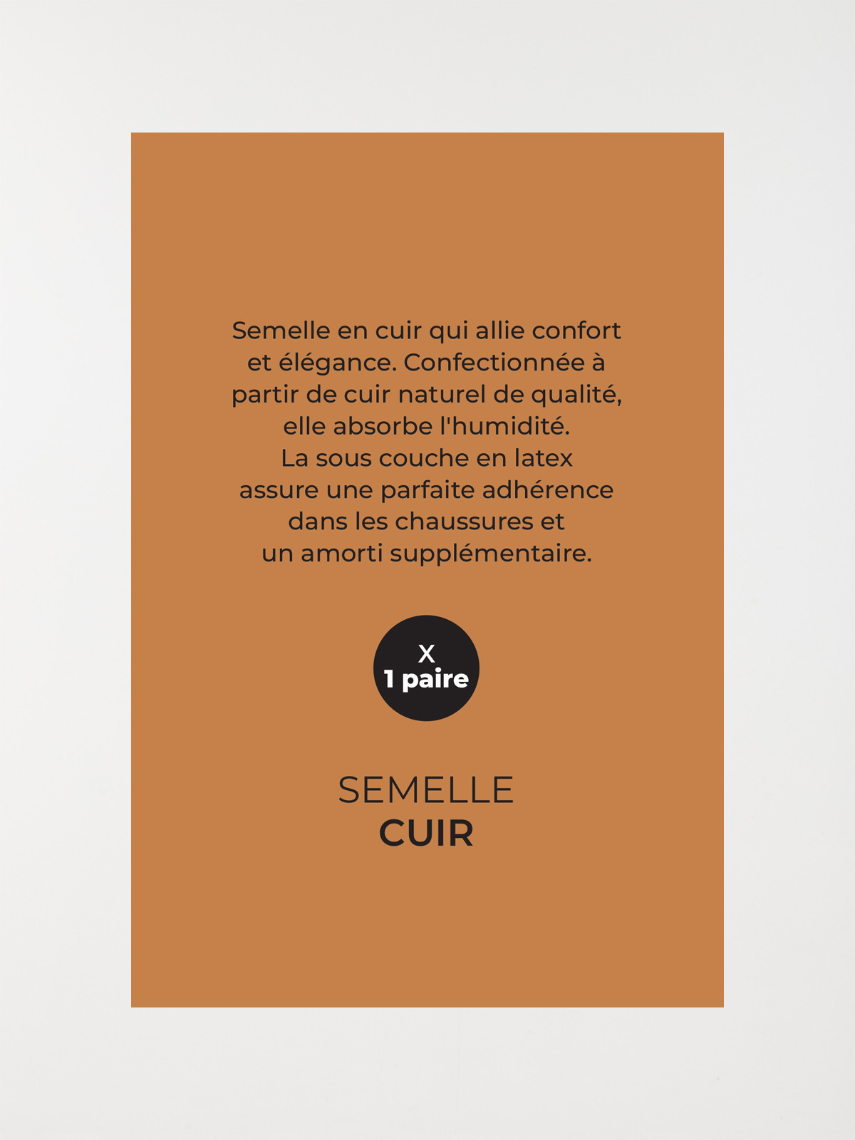 Semelle classique cuir (36-45) Semelle classique cuir (36-45)