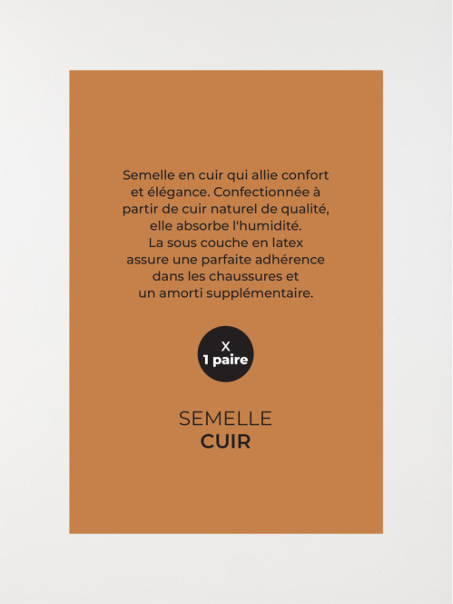 Semelle classique cuir (36-45) Semelle classique cuir (36-45)