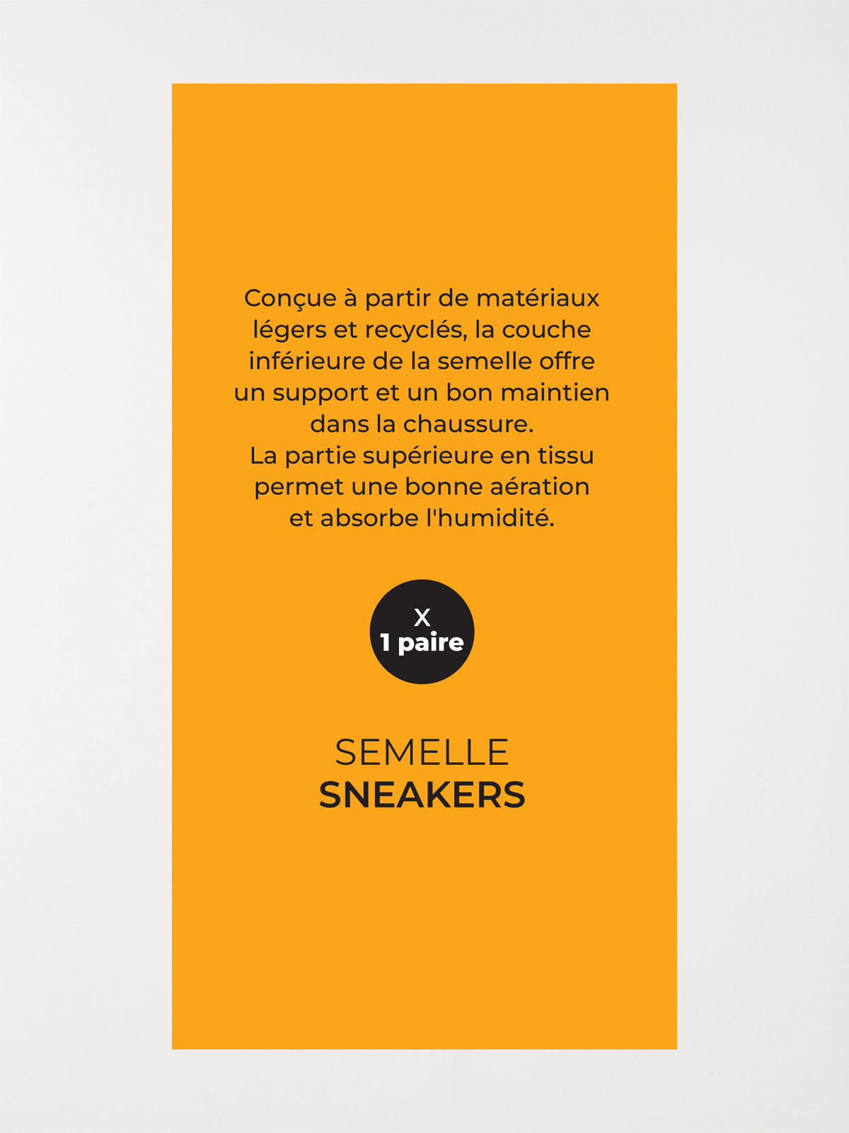 Semelle sneakers sport (36-45)