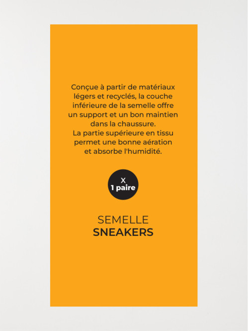 Semelle sneakers sport (36-45)