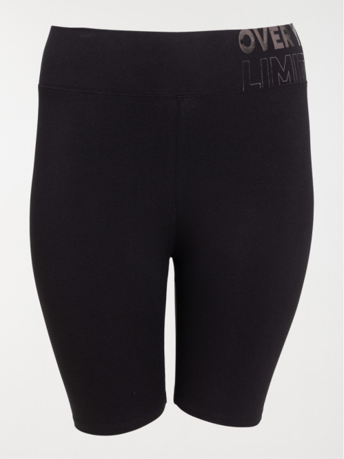 Cycliste sport noir femme grande taille
