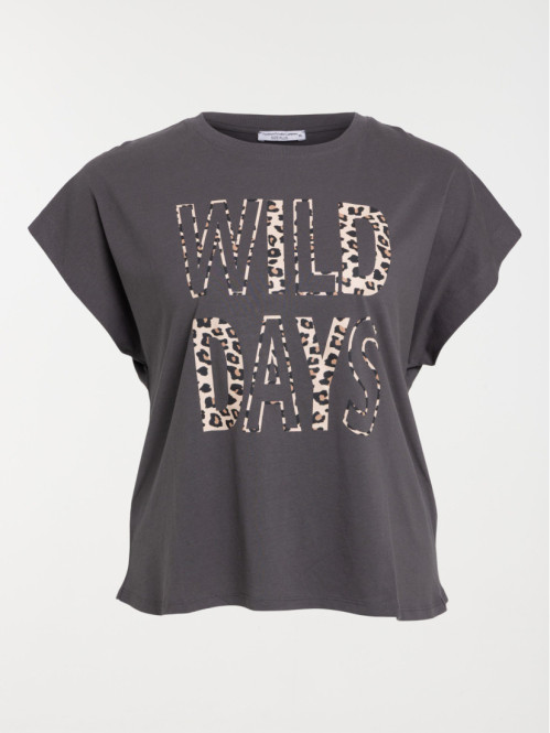 T-shirt wild days grande taille femme