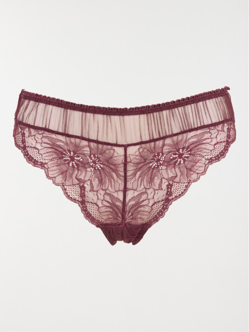 Culotte dentelle florale femme (S-XL)