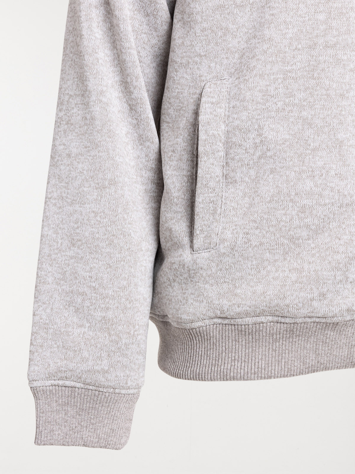 Sweat polaire gris grande taille homme