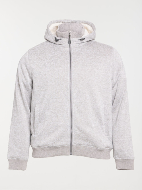 Sweat polaire gris grande...