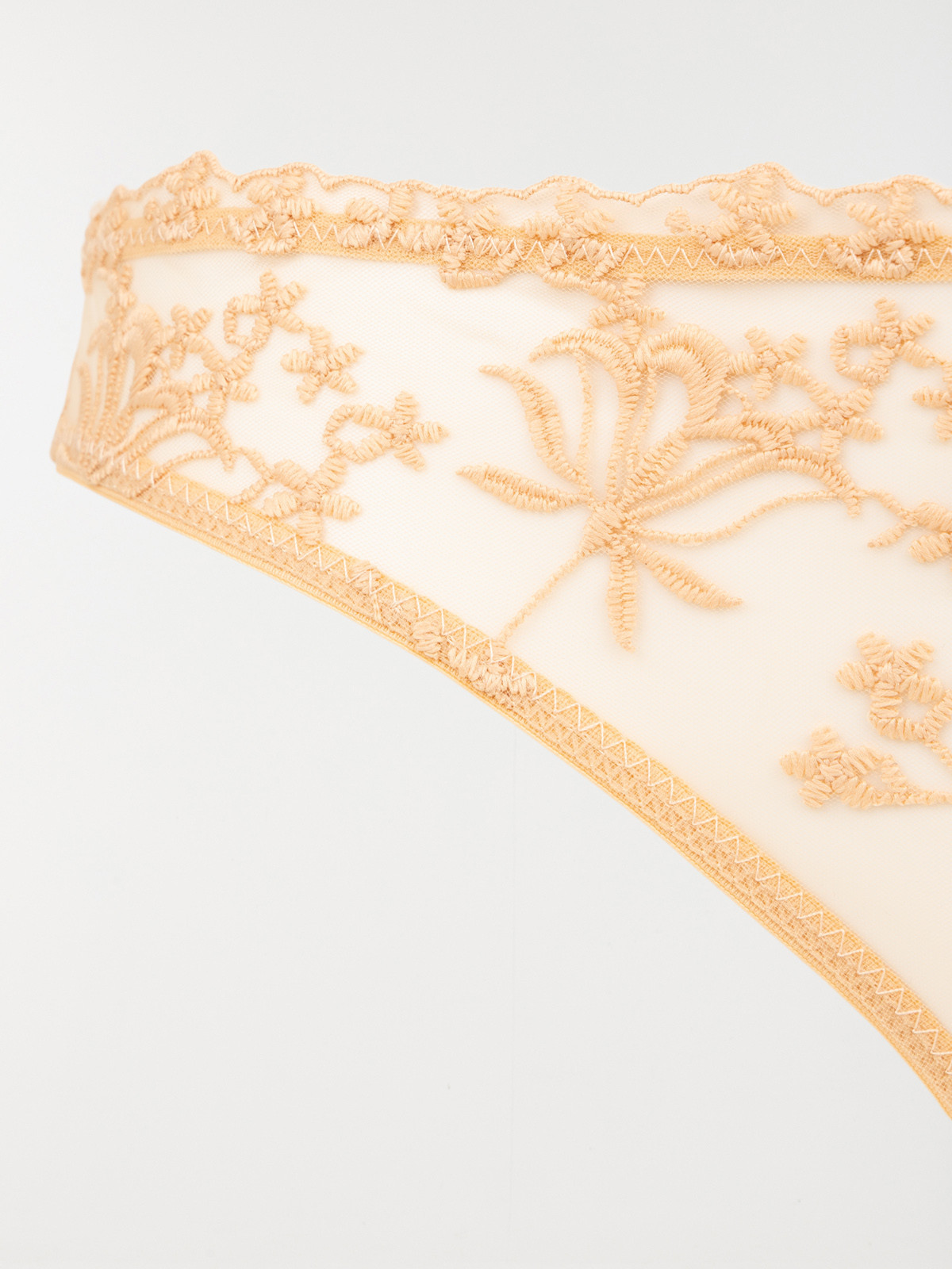 Tanga dentelle florale femme (S-L)