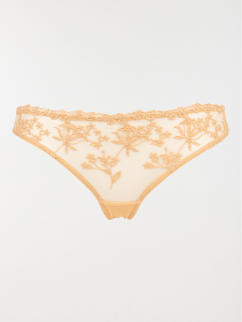 Tanga dentelle florale femme (S-XL)