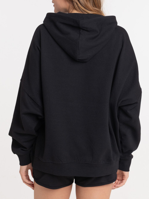 Sweat à capuche noir femme Sweat à capuche noir femme