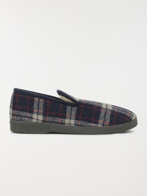 Pantoufles à carreaux homme...