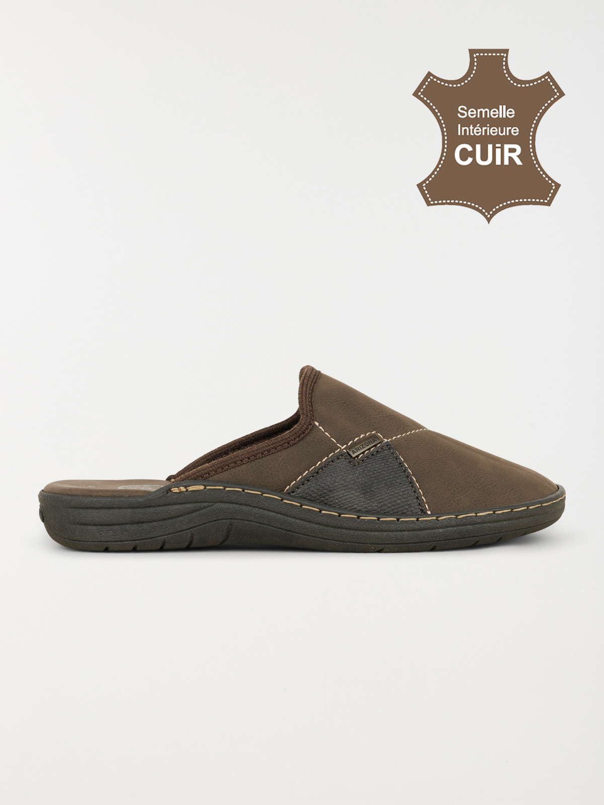 Chaussons marrons homme (40-46)