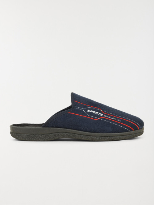 Chaussons brodés marines homme (40-46)