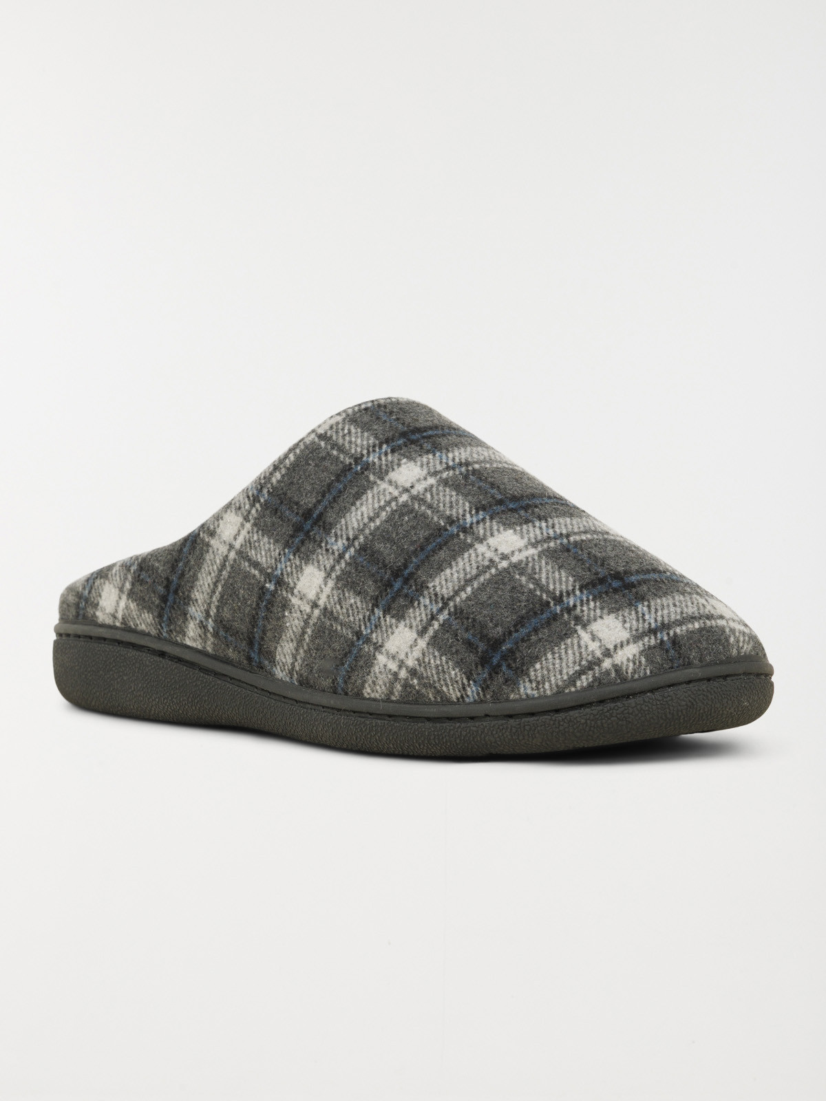 Chausson carreaux gris homme (41-46)