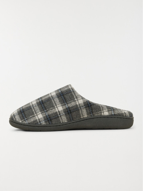 Chausson carreaux gris...