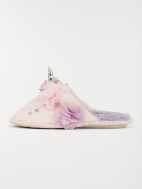 Chausson licorne rose fille...
