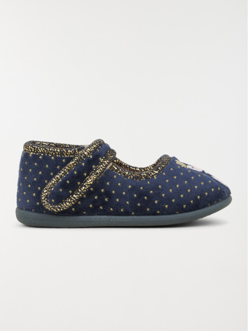 Chausson pingouin marine fille (24-30)
