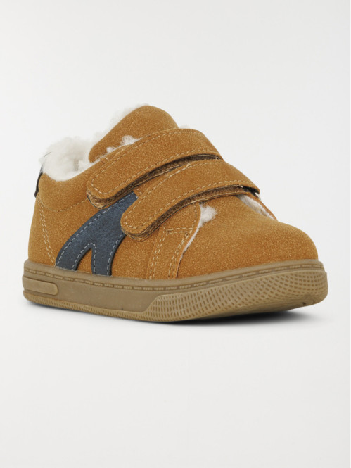 Baskets fourrées camel...