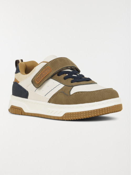 Baskets basses garçon beige...